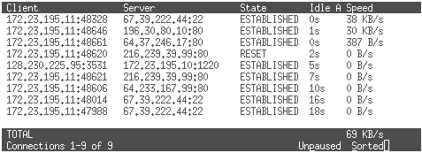 tcptrack screenshot